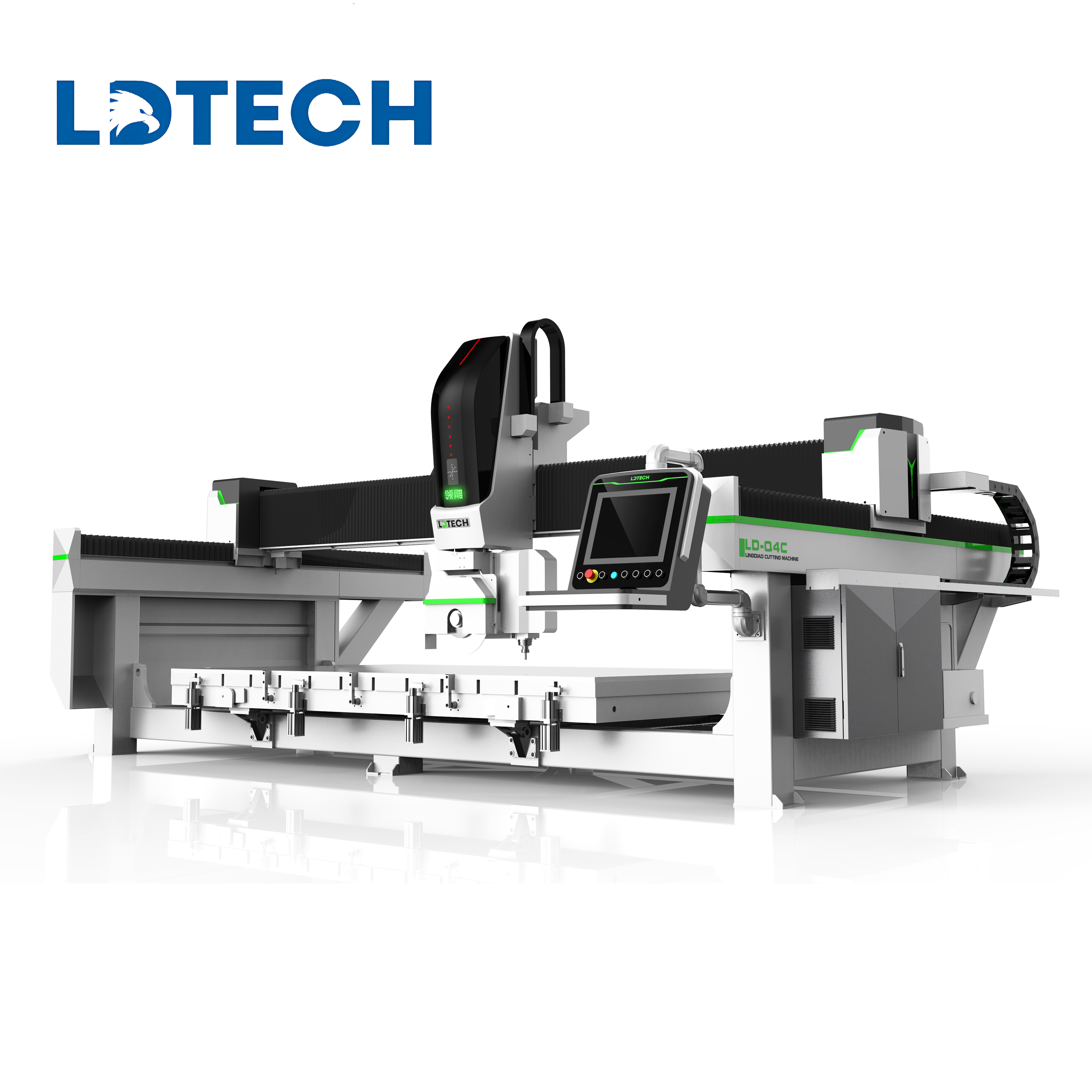 4+1 Axis Bridge Saw Cutting Machine for Quartz Granite Marble ...